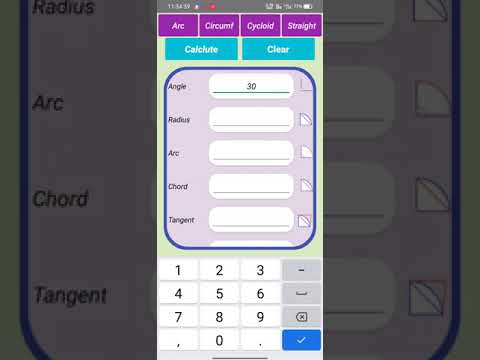 Radius arc calculator