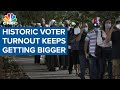 Historic voter turnout keeps getting bigger Historic voter turnout keeps getting bigger