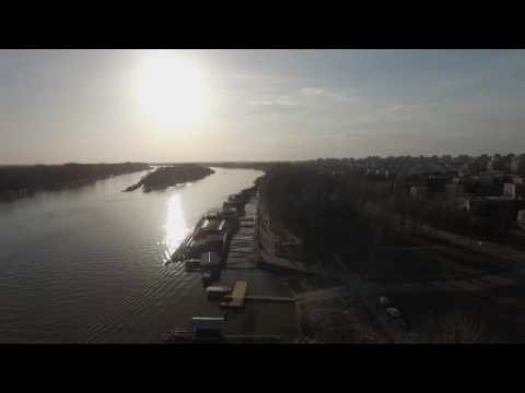 KB 226   Novi Beograd, savski kej, zalazak sunca, blok 70, 33sec, 1920x1080, 23 976fps