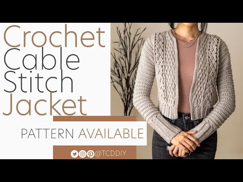 , title : 'How to Crochet: Cable Stitch Jacket | Pattern & Tutorial DIY'