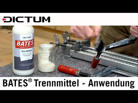 BATES Trennmittel für Kaltleimanwendungen hält Schraubzwingen sauber