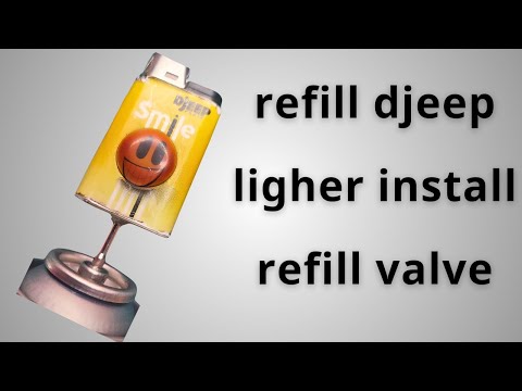 how to refill djeep lighter and install refill valve