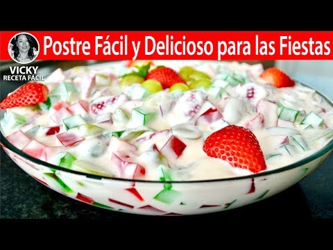 POSTRE PARA LAS FIESTAS | Vicky Receta Facil Video