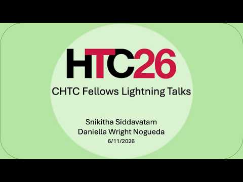CHTC Fellows Lightning Talks presentation thumbnail