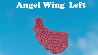 Crochet Beginner Tutorial Amigurumi Angel Wings Left Side