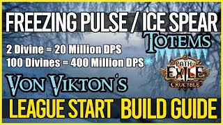 Ice Spear + Freezing Pulse Totems League Start Build Guide for 3 21
