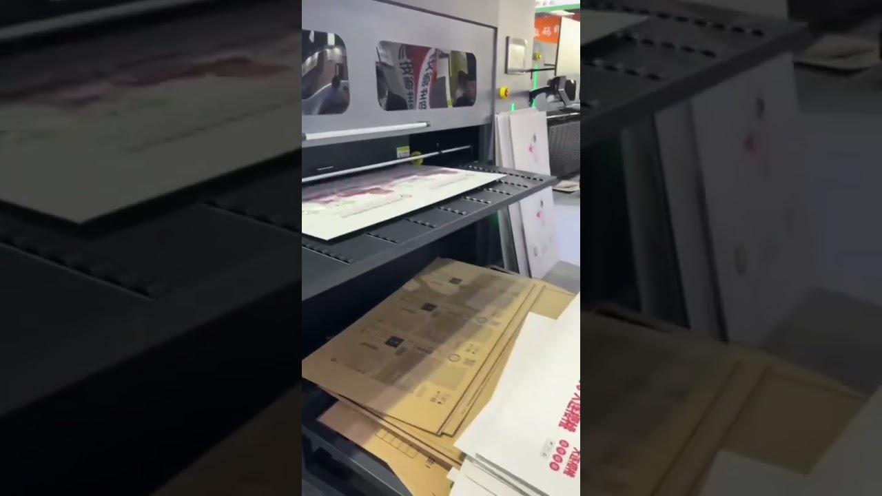 Corrugated cardboard digital inkjet printer,feeding width is 1800mm, no plate making required.