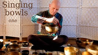 Singing bowls for relaxing and cleansing