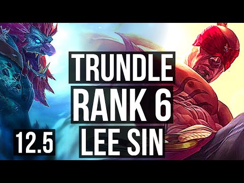 TRUNDLE vs LEE SIN (JNG) (DEFEAT) | Rank 1 Trundle, Rank 6, Dominating | BR Challenger | 12.5