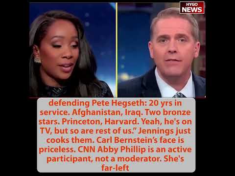 Jennings scorched CNN panel defending Pete Hegseth: 2 bronze stars. Princeton, Harvard. Iraq, Afghan