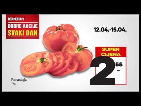 Dobre akcije svaki dan iz novog Konzum kataloga! 12.04.-18.04.