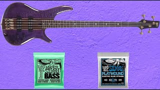 Video thumbnail for String shootout - Ernie Ball Cobalt Flats vs. Hyper Slinky $1500 Ibanez SR2400 Premium Bass by Bill Plays Bass