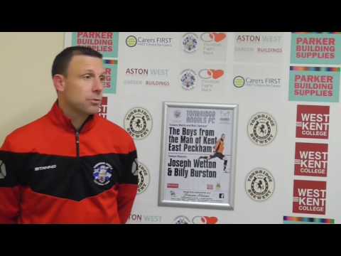 TONBRIDGE ANGELS VS KINGSTONIAN - Post match interviews 5/11/2016