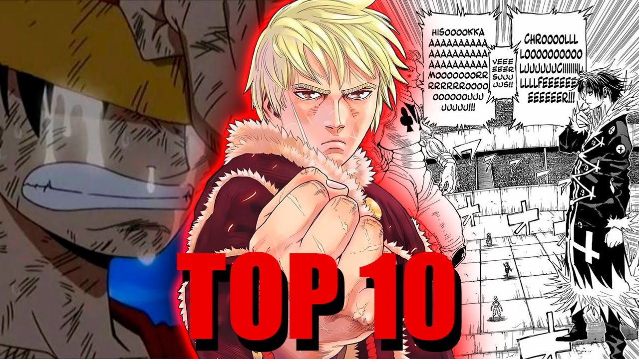 TOP 10 LUTAS DOS ANIMES/MANGÁS!!! (no caso, o meu)