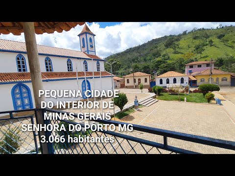 FAZENDO UMA VOLTA , NA PRAÇA DA CIDADE SENHORA DO PORTO MG, IGREJA CONSTRUÍDA EM 1750 , MINAS GERAIS