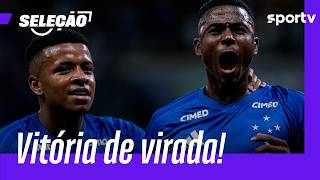 CRUZEIRO VENCE O BRAGANTINO DE VIRADA NO BRASILEIRÃO | SELEÇÃO SPORTV | sportv