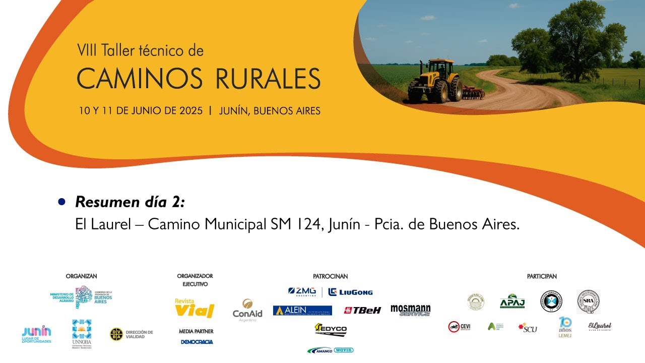 8° TALLER TÉCNICO DE CAMINOS RURALES | RESUMEN DÍA 2
