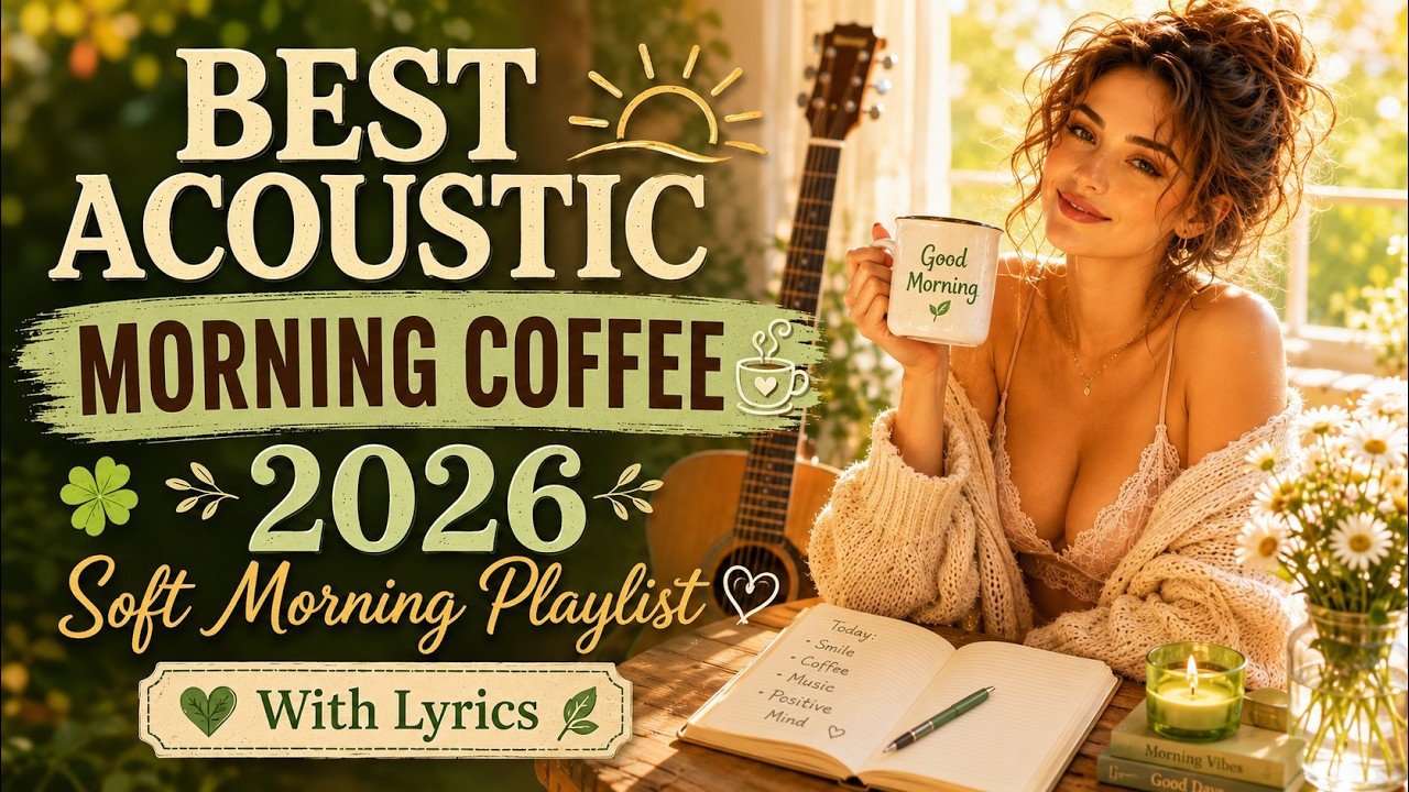 Best Acoustic Songs 2026 With Lyrics 🍃 Soft Morning Coffee Playlist