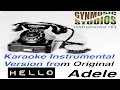 Hello ADELE Karaoke Instrumental HQ Original ...