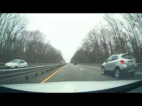 Driving along Route 146 North and I-295 North in Rhode Island