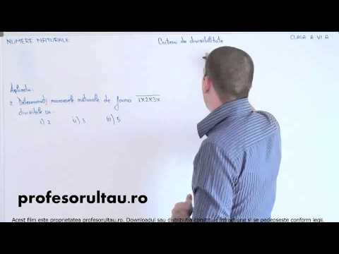 probleme rezolvate cu criterii divizibilitate - profesorultau.ro