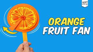 DIY Fruit Fan 🍊 | Easy Paper Craft for Kids & Beginners