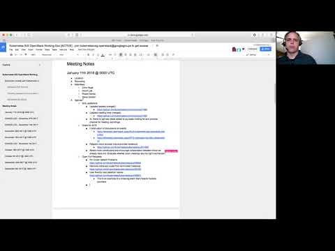 2017-01-10 Kubernetes OpenStack SIG Meeting