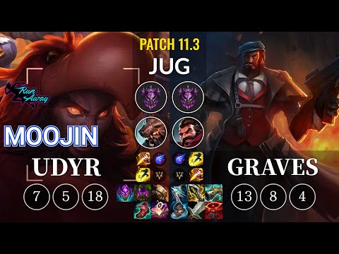 RNW Moojin Udyr vs Graves Jungle - KR Patch 11.3