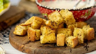 The Best Homemade Croutons for Caesar salad