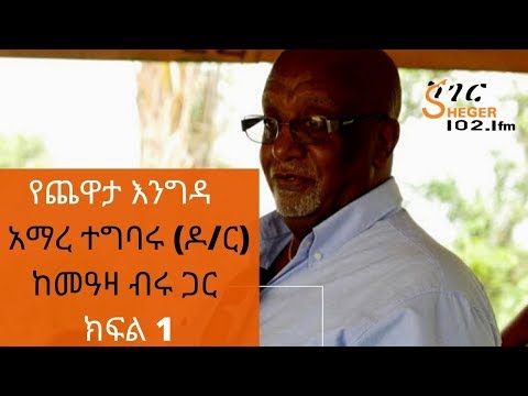 Ethiopia Sheger FM -Yechewata Engida - Amare Tegbaru (Ph.D) With Meaza Birru Part 1 አማረ ተግባሩ(ፒ ኤች ዲ)