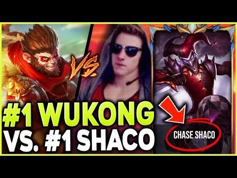 THE #1 WUKONG WORLD CLASHES WITH THE #1 SHACO WORLD (ONE TRICK BATTLE) - League of Legends