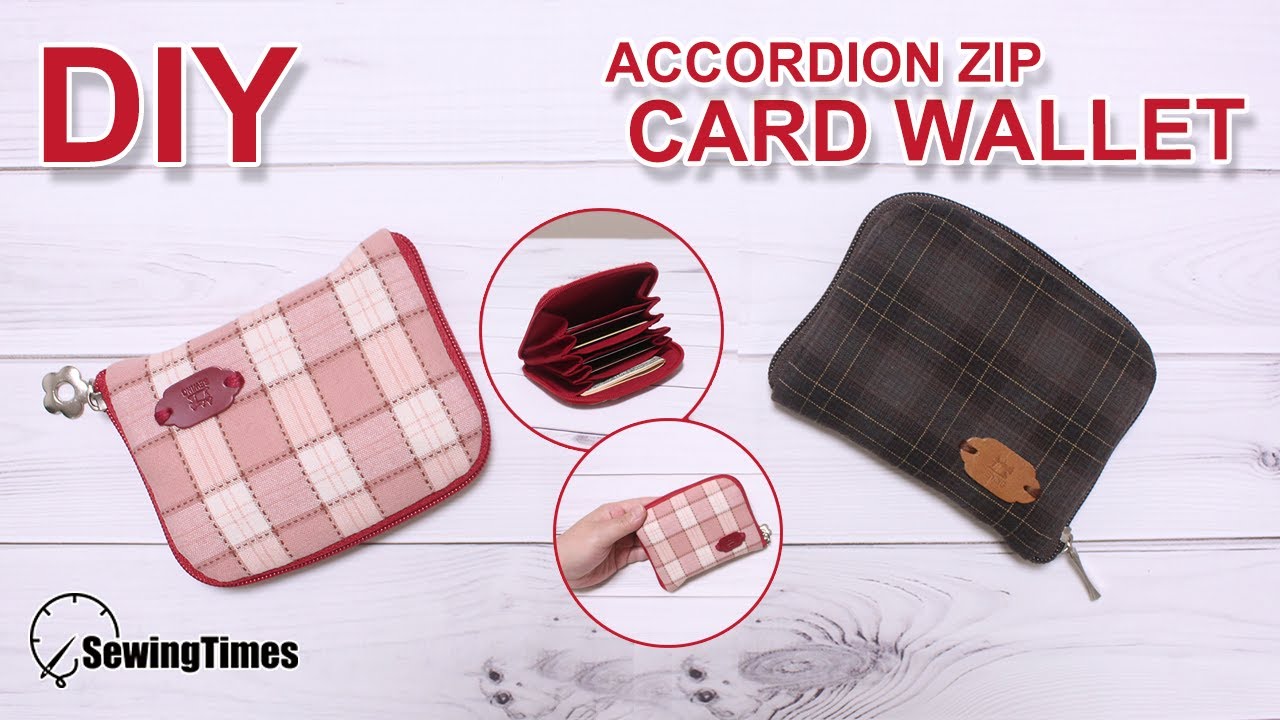 DIY Card wallet | 지퍼형 카드지갑 만들기 | Accordion zip wallet tutorial | free pattern | 財布作り方 #sewingtimes