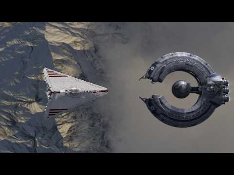 Secutor-Class Star Destroyer VS Lucrehulk-class Droid Control Ship - Star Wars Empire At War Remake