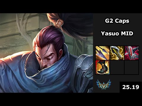 G2 Caps (Yasuo) vs (Syndra) - EUW Challenger - Patch 25.19