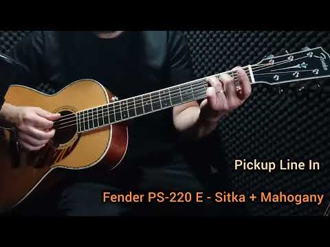 Parlour Guitar Shootout - Fender Paramount PS-220E vs PM2 Deluxe - Acoustics & Pickups Compared