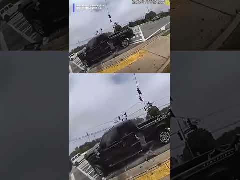 Child escapes serious injury after being thrown from truck in crash caught on camera
