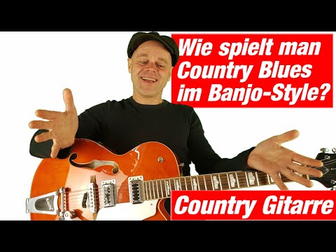 Country Gitarre lernen | Bluegrass guitar lesson | Banjo Style | Country guitar lesson