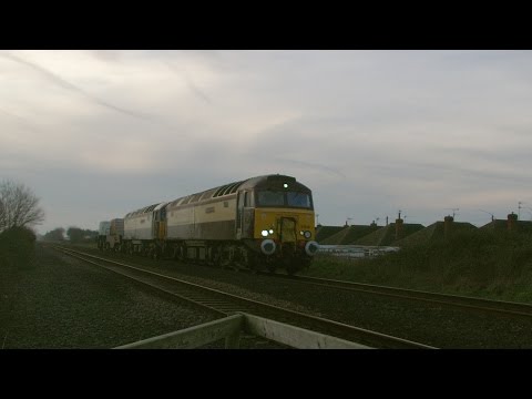 Prestatyn 6.1.2016 - Northern Belle 57305 & 57312 on Valley flasks - Class 57 DRS