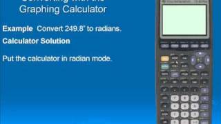 Converting between degree and radian using the TI-83/84