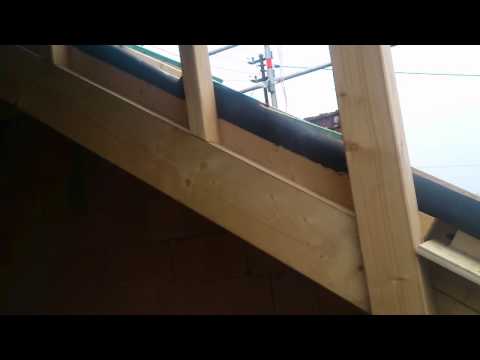 Traufdetail bei Aufdachd�mmung Gaube Seitenbacken