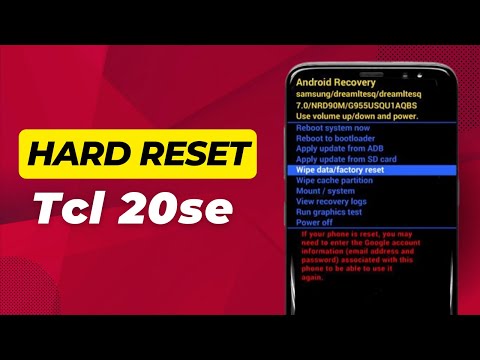 Tcl 20se Hard Reset Pattern Unlock (Quick & Easy)