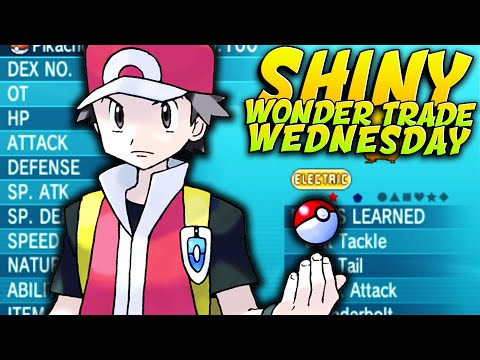 Shiny Wonder Trade Wednesday - TRAINER RED - EP 15