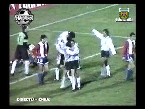 Argentina 4 vs Paraguay 1 Copa America Chile 1991 Caniggia, Batistuta, Simeone, Astrada FUTBOL RE
