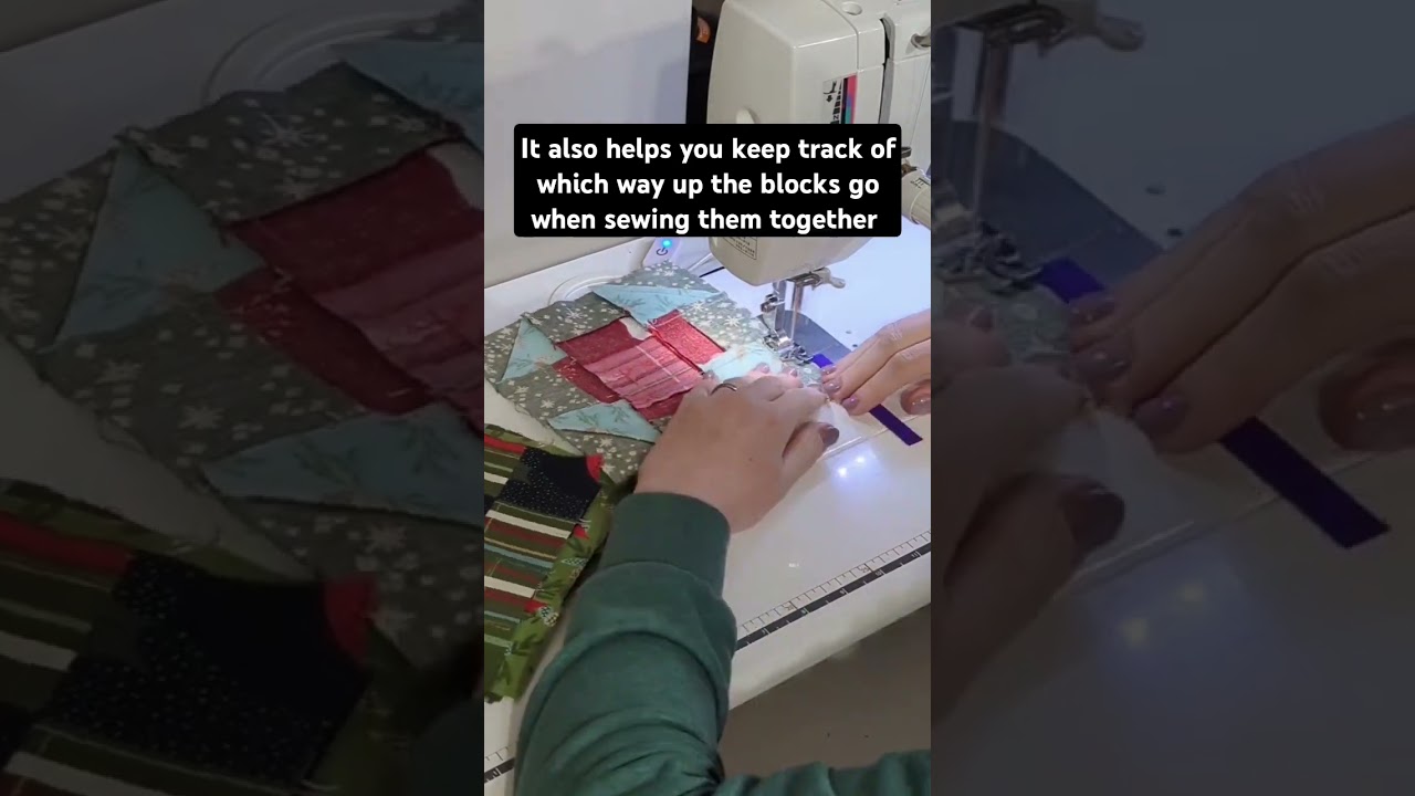 Quick tip for keeping track of your quilt project with numbered pins #quiltingtips #patchwork