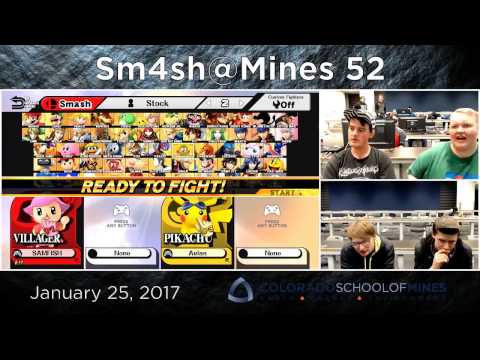 Sm4sh@Mines 52 - HLG|SAMFISH (Villager) Vs. Avian (Pikachu) - Winners Semifinals