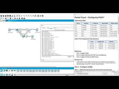 Packet Tracer Lab - Configuring PVST+
