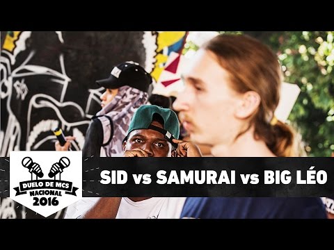 Sid (DF) vs Samurai (RJ) vs Big Léo (MG) (1ª Fase) - Duelo de MCS Nacional 2016 - 20/11/16