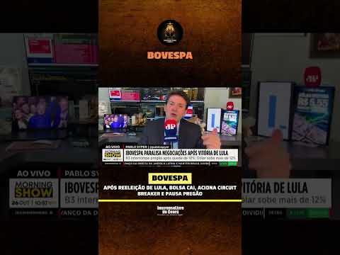 Após reeleição de Lula, bolsa cai, aciona Circuit Breaker e causa pregão