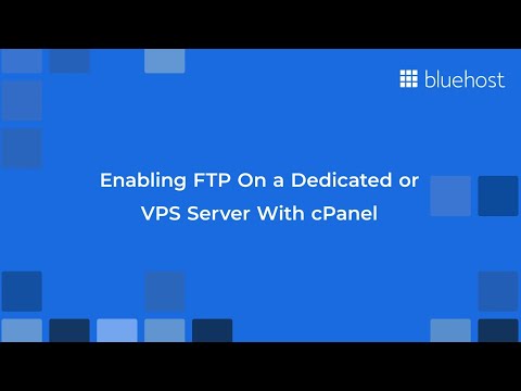 Enabling FTP On a Dedicated or VPS Server With cPanel