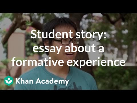 college essay khan academy